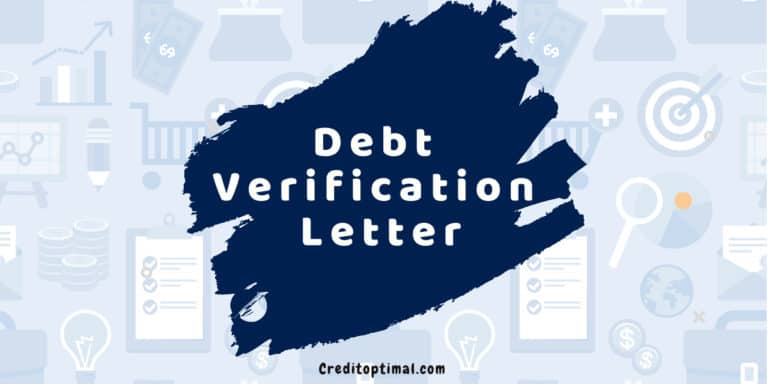 debt verification letter